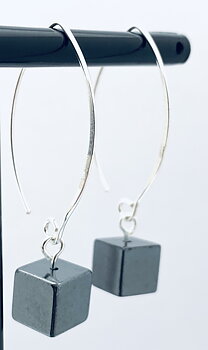 Örhängen Sterling Silver Hematit 