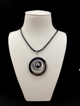 Cornelia halsband Silver Hematit
