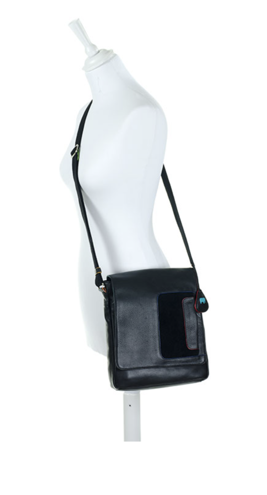 Black Handbag  Flapover Crossbody old town Stockholm  - 2
