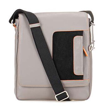 Handbag grey orange Flapover Crossbody old town Stockholm 