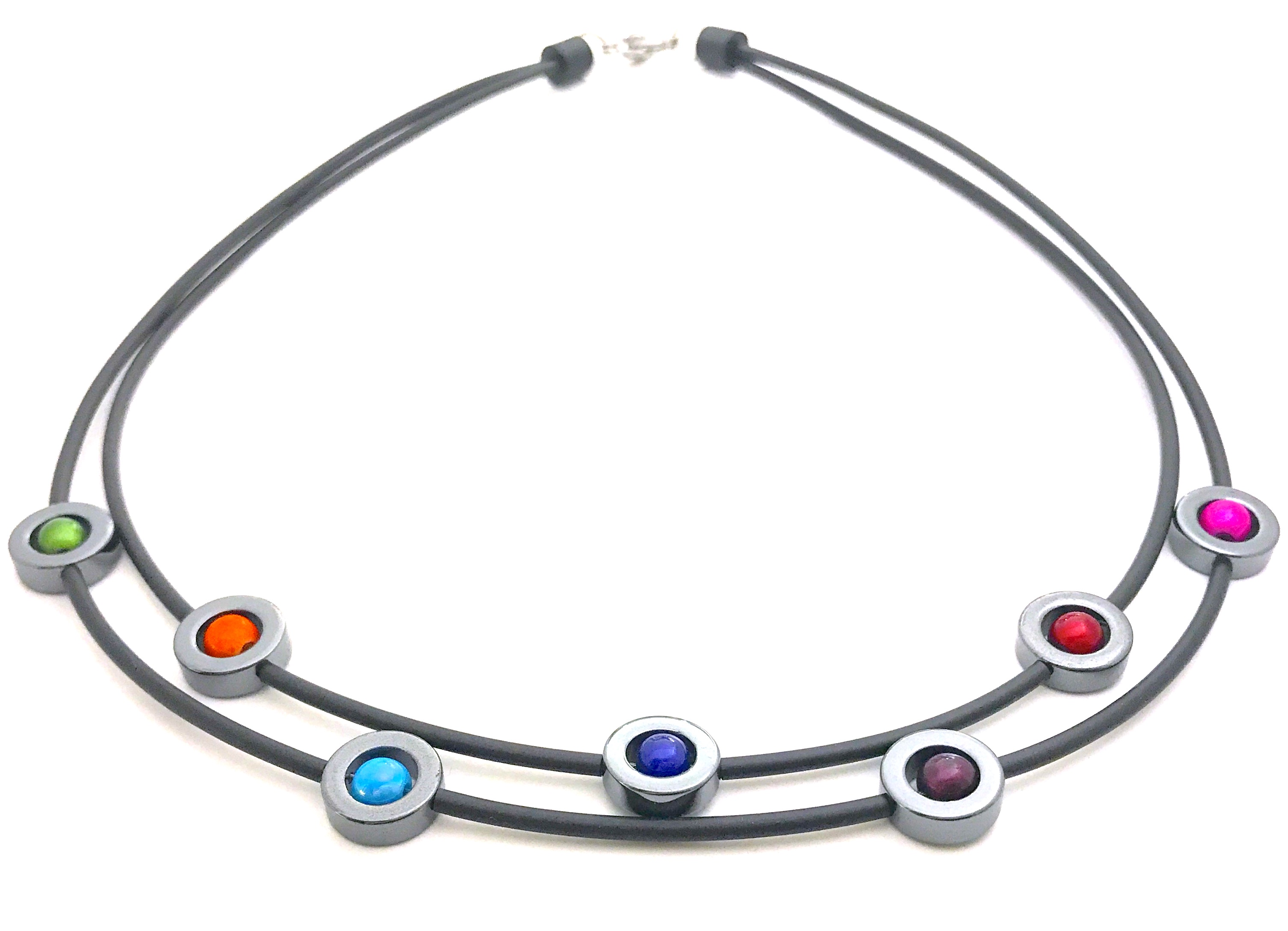 Set Multicolor Necklace bracelet earrings - 2