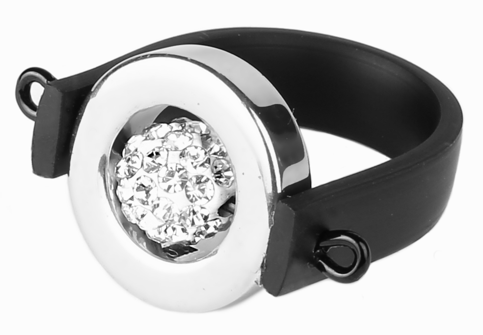 Lisa ring Swarovski Hematite