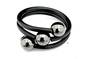 Mimmi Ring Grey black  Hematite