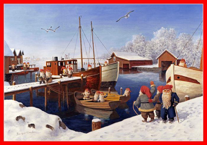 Christmas Poster, 50 x 35 cm, Jan Bergerlind
