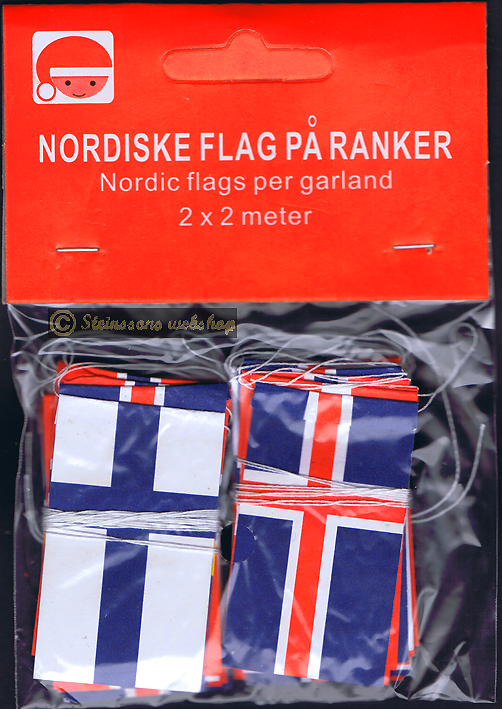 Flaggirlang - Ruotsi, Norja,Suomi Tanska liput - 11
