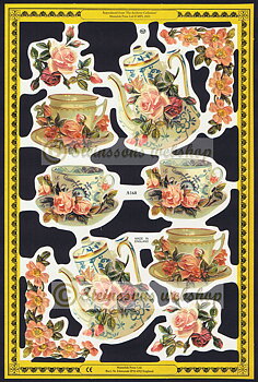 A168 kaffekoppar+blommor