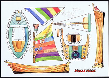 papir-ark Mulle-Meck, skip,svensk