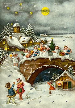 Adventskalender med glitter