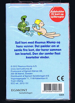 Bamse Björn (Rasmus Klump)  kortspill (dansk text)