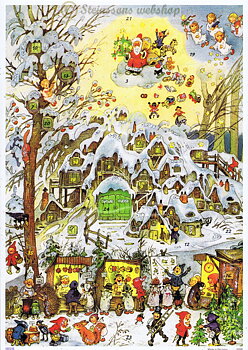 Adventskalender med glitter