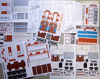 Modell-ark,Stuttgarter-spårvagn,-skala 1:24,