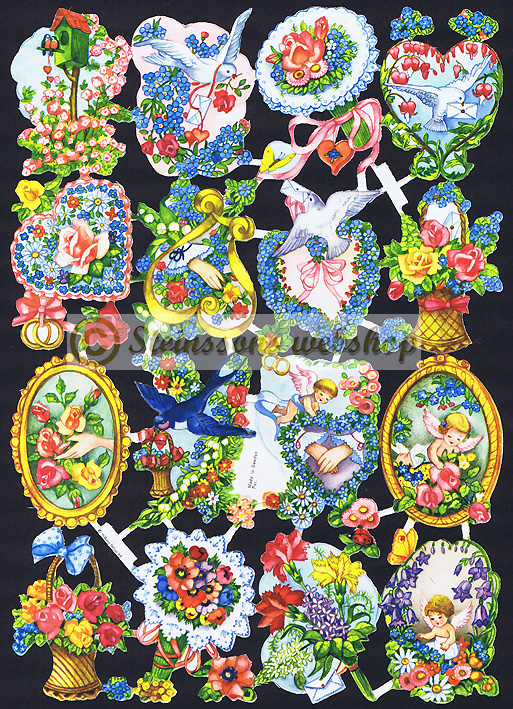 Blommor,änglar,duvor