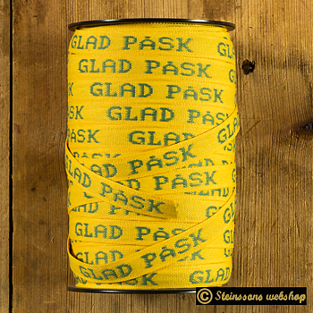 "GLAD PÅSK"  - Kudottua kangasta nauha - Pääsiäinen lahja tai koriste