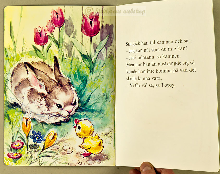 Børnebog - Topsy - gammel,  Evalisa Agathon, retro - 4