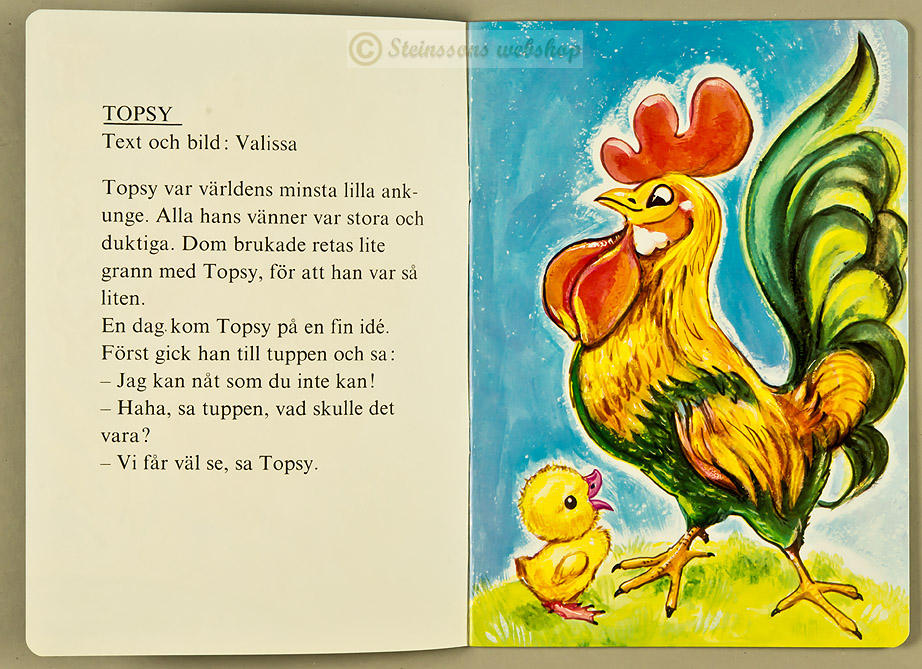 Børnebog - Topsy - gammel,  Evalisa Agathon, retro - 3
