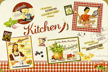 Liten bordbrikke  -  matlaging Vintage