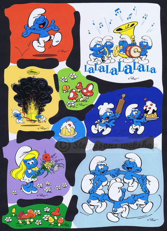 Smurfe, med glimmer uden nummer el. logo