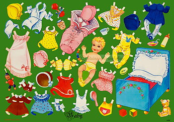 Suuret arkki,  nukke Baby 50s motiivi