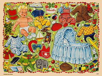 Suuret arkki,  nukke Charles 50s motiivi