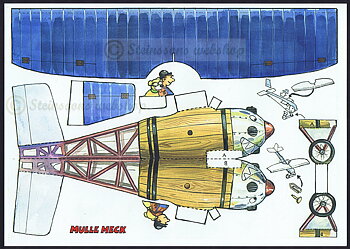 papir-ark Mulle-Meck, fly,svensk