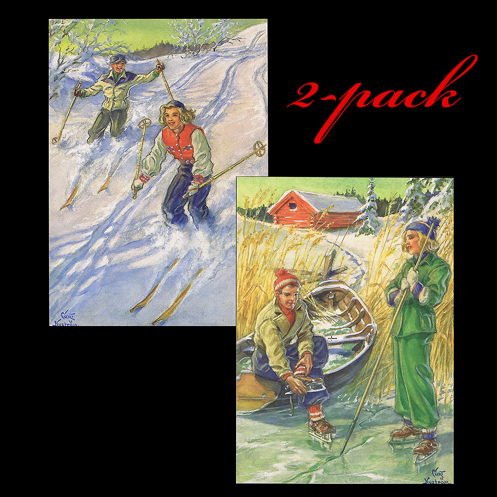 Julekort 2-Pack, Curt Nyström