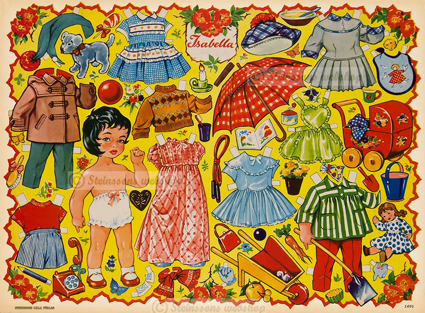 Suuret arkki,  nukke Isabella 50s motiivi