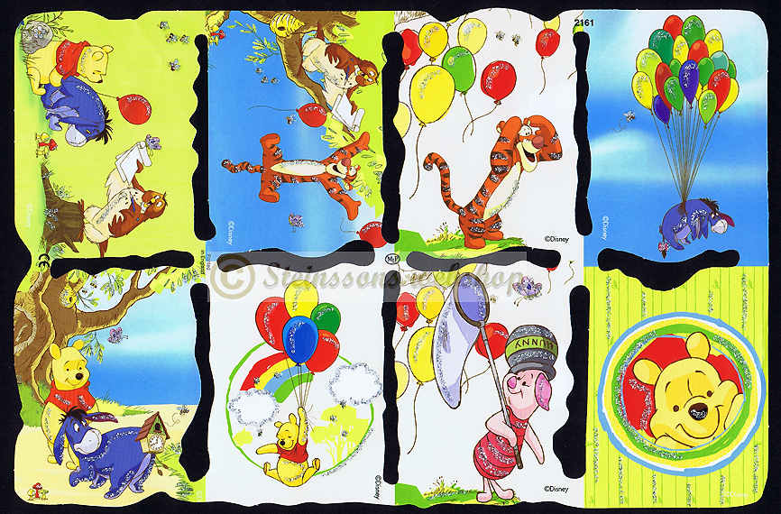 MPL2161g Disney Nalle Puh med glitter