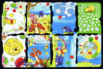 MPL2162g Disney Nalle Puh med glitter