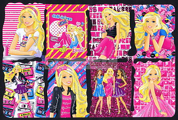 MPL2164g Barbie med glitter