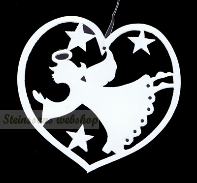 Siluett-angel , decoration for christmas-tree,paper