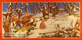 Traditional Scandinavian christmas poster 1950
