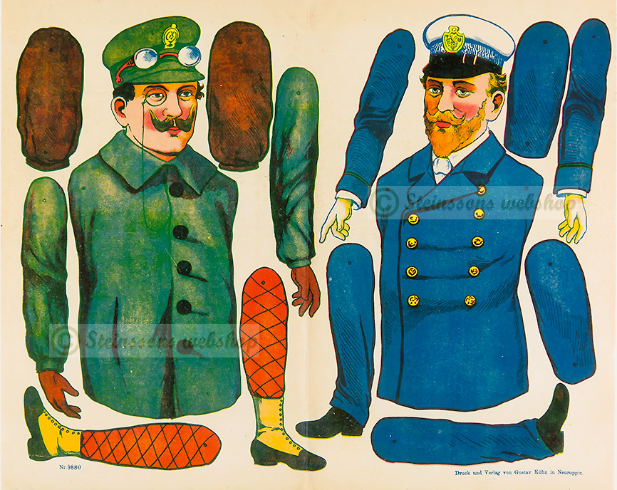 Sprællemænd, - motiver fra 1910
