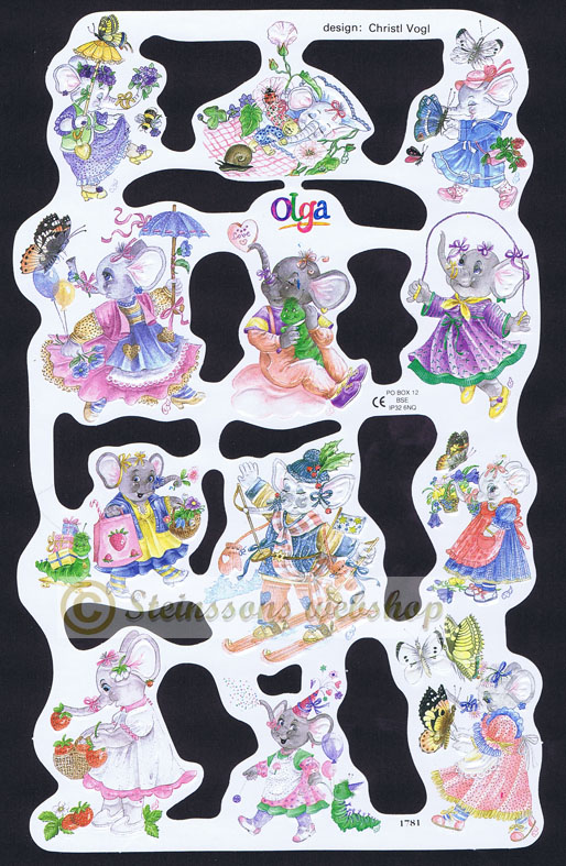 MPL1781 Elefanten Olga av Christl Vogl