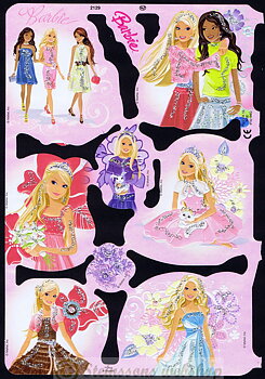 MPL2129g Barbie - Mattel inc. m.silver glitter