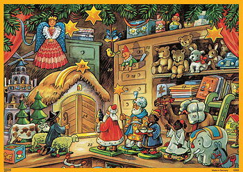 Adventskalender med glitter
