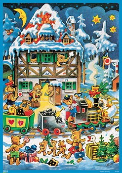 Adventskalender med glitter