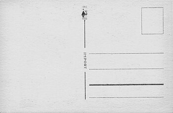 Vintage 50s, postcard with address bar at the back