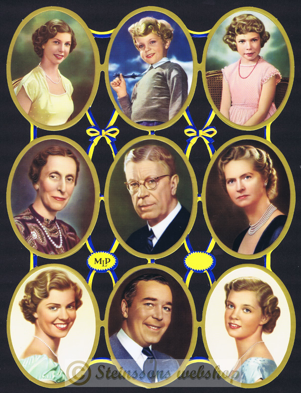 MPL-no number The Swedish Royal Family 1956,reprint 1985 (Frisk&Ralf)