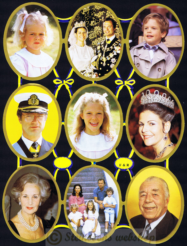MPL-no number The Swedish Royal Family 1986, (Frisk & Ralf,Bromma Kortförlag