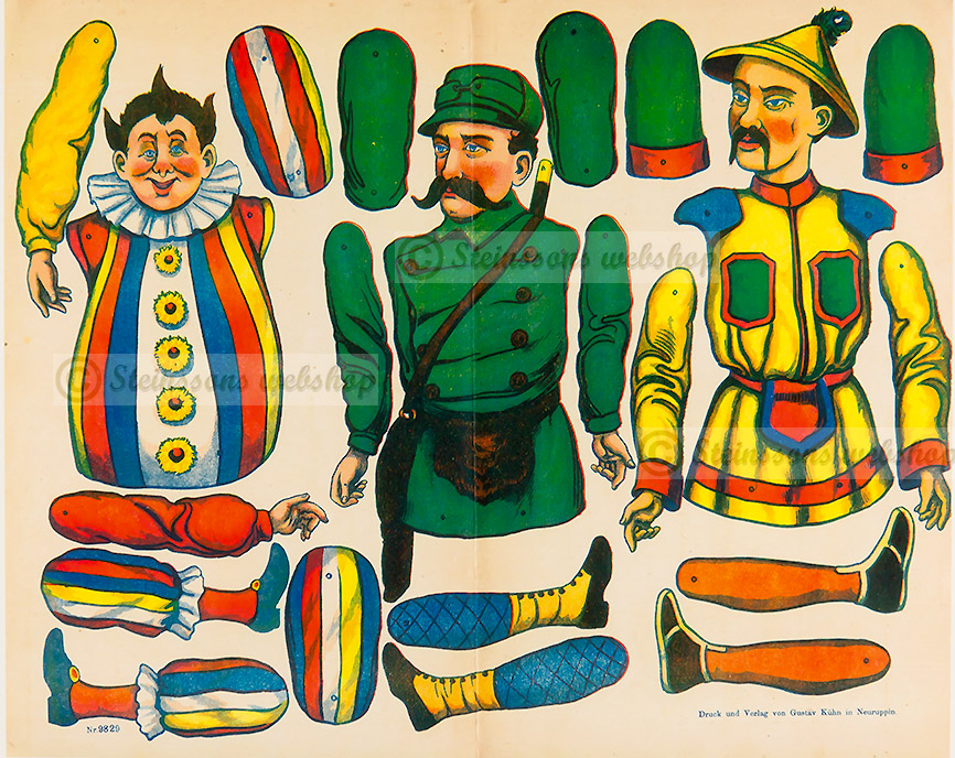 Sprællemænd, - motiver fra 1910