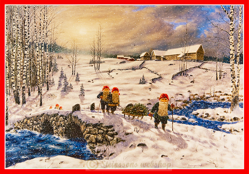 Traditional Scandinavian christmas poster 