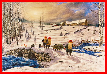 Stor julebonad - Julenisse av kunstnär Jan Bergerlind