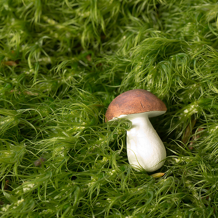 Håndlavede keramiske svampe julepynt - 5