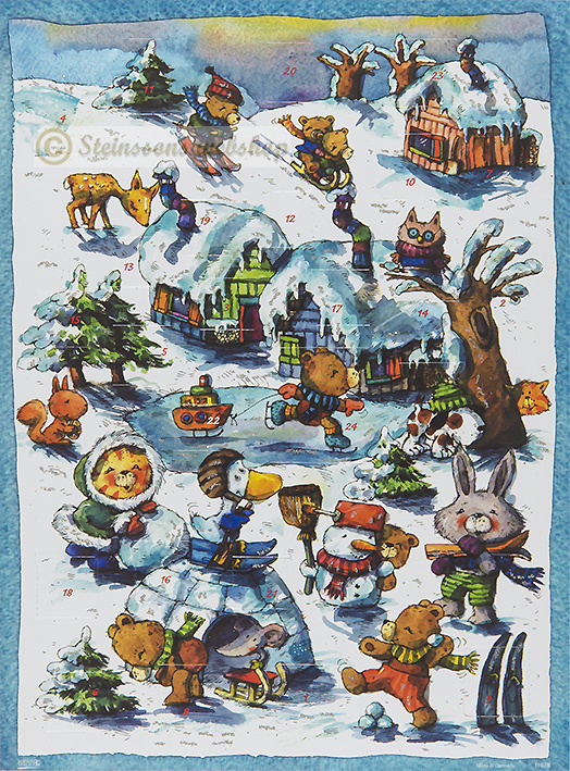 Adventskalender med glitter