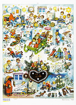 Adventskalender mit glitter