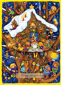 Adventskalender mit glitter