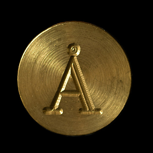 Seglstempel (bokstaver i en rett stil) - 28