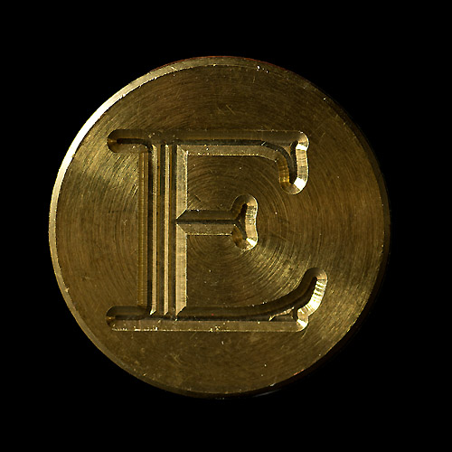 Seglstempel (bokstaver i en rett stil) - 6