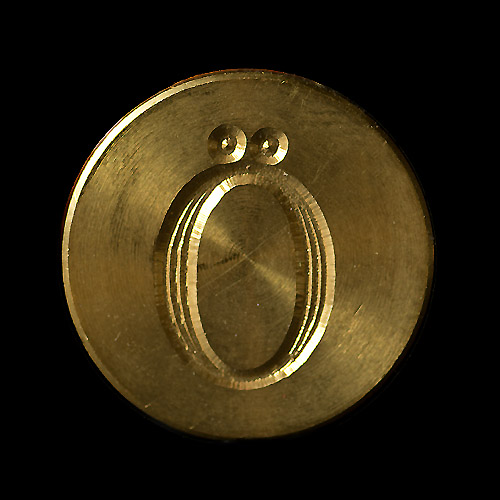 Seglstempel (bokstaver i en rett stil) - 30