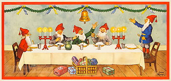 Traditional Scandinavian christmas poster 